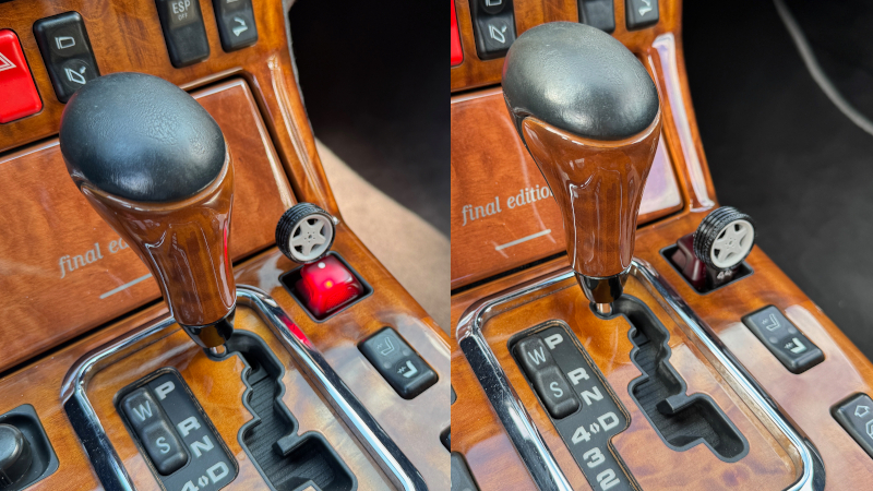 R129 SL halbautomatischer Verdecköffner öffnen